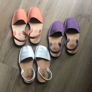 Kids Pons Leather Sandals